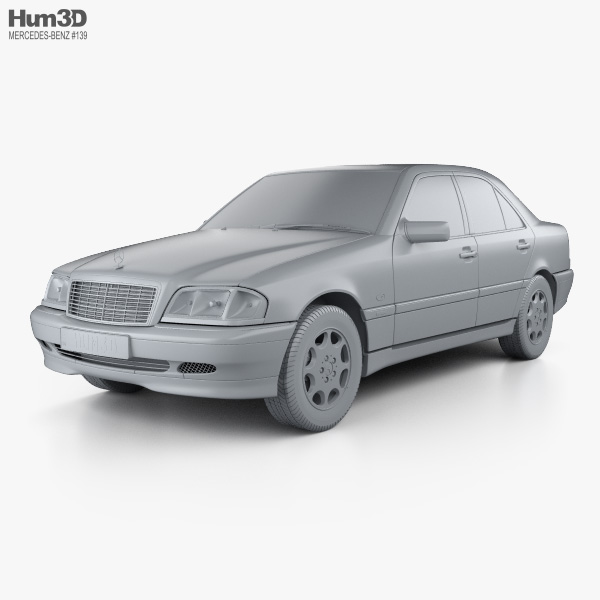 Mercedes-Benz C-class (W202) sedan 2000 3D model - Download Vehicles on