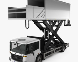 Mercedes-Benz Econic Airport Lift Platform Truck 2016 Modèle 3D
