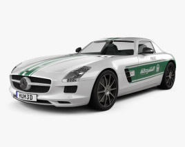 Mercedes-Benz SLS-class (C197) AMG Police Dubai 2016 3D model