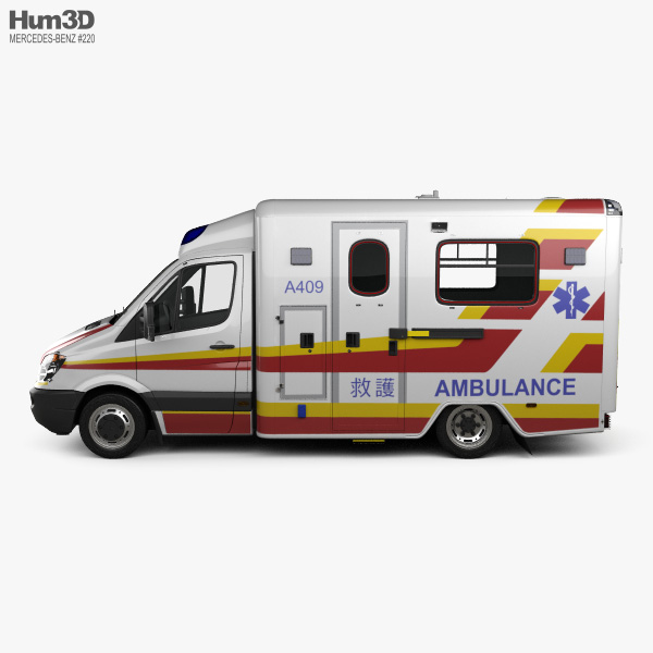 Mercedes-Benz Sprinter (W906) Ambulanz 2014 3D-Modell - Herunterladen  Fahrzeuge on