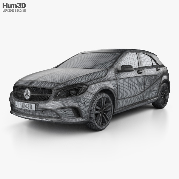 Mercedes-Benz A-class Urban Line 2018 3D model - Download Vehicles on