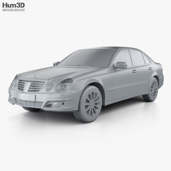 Mercedes-Benz E-class (W211) 2009 3D model - Download Vehicles on