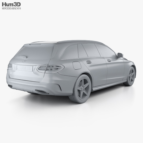 Mercedes-Benz Classe C (S205) estate AMG line 2020 Modèle 3D