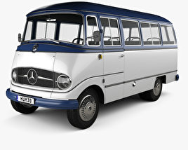 Mercedes-Benz O-319 Minibus 1955 3D model