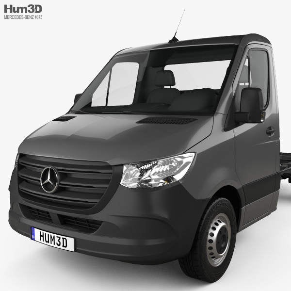 Mercedes-Benz Sprinter (W907) Single Cab Chassis L2 2022 3D model -  Download Vehicles on