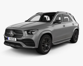 Mercedes-Benz GLEクラス AMG-Line HQインテリアと 2022 3Dモデル