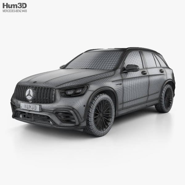 Mercedes-Benz GLC-class (X253) AMG 2022 3D model - Download Vehicles on