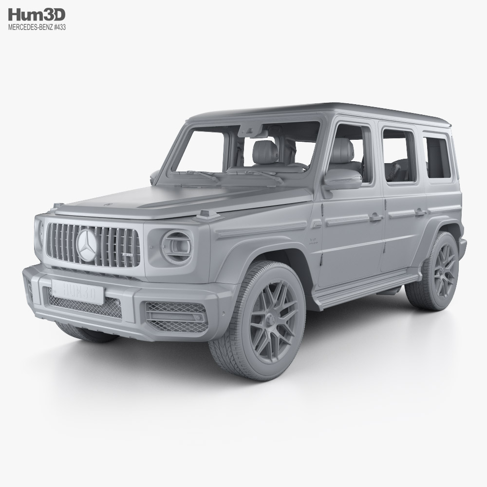 Mercedes-Benz G-class (W463) AMG with HQ interior 2022 3D model