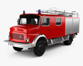 Mercedes-Benz LAF 1113 B Camion dei Pompieri 1980 Modello 3D