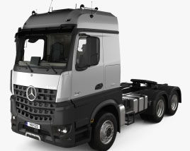 Mercedes-Benz Arocs Tractor Truck 3-axle with HQ interior 2016 3D model