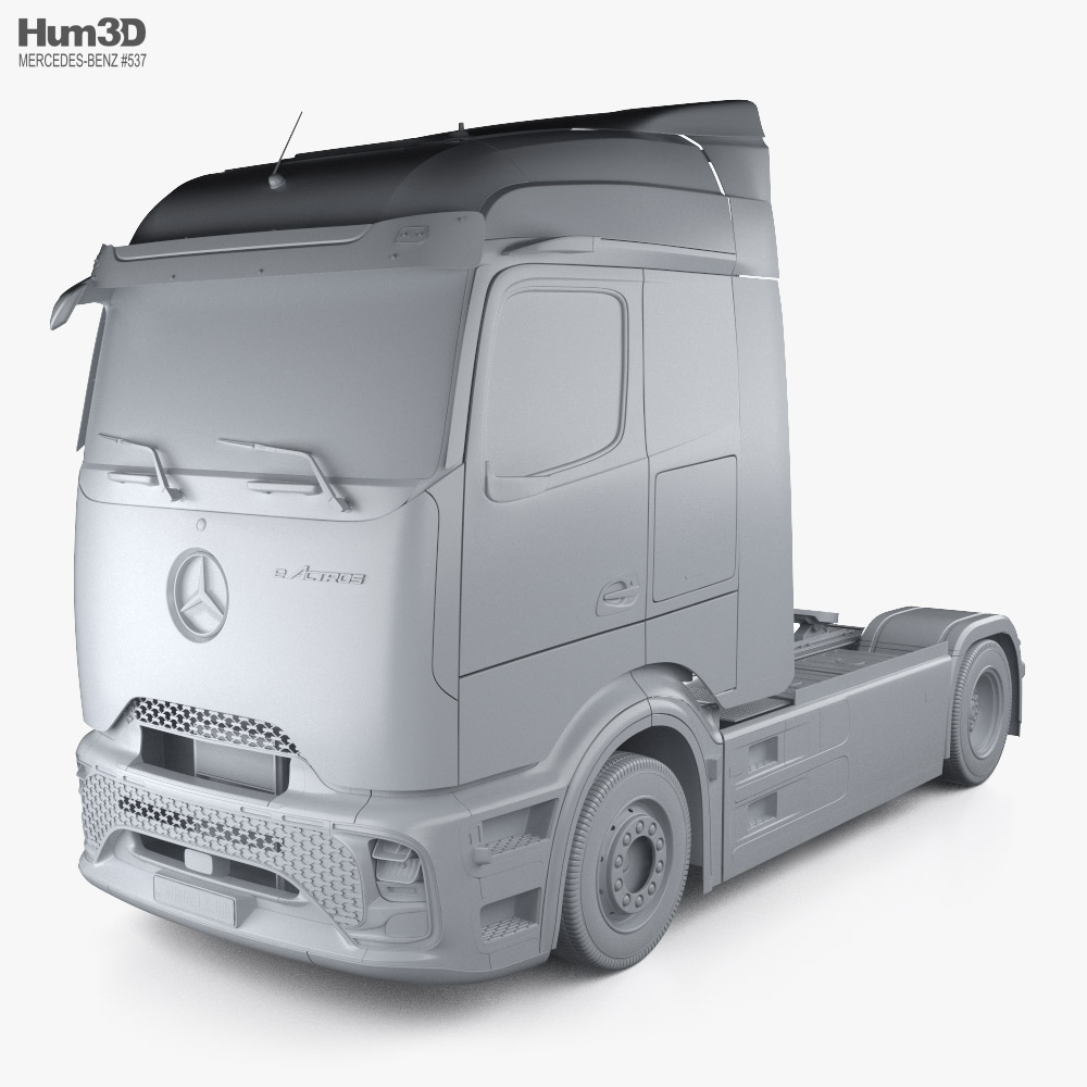 Mercedes-Benz Actros e 600 トラクター・トラック 2アクスル 2024 3Dモデル - ダウンロード トラック on  3DModels.org