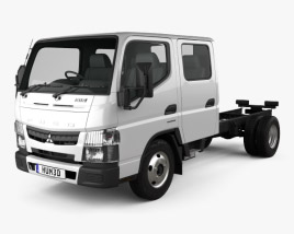 Mitsubishi Fuso Canter (515) City Crew Cab Chassis Truck 2019 3D model
