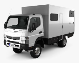 Mitsubishi Fuso Canter (FG) Wide Single Cab Camper Truck 2019 3D model