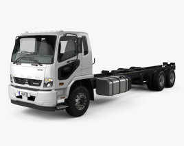 Mitsubishi Fuso Fighter (2427) Chassis Truck with HQ interior 2019 3D model