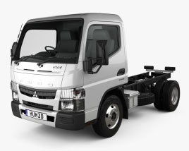 Mitsubishi Fuso Canter Superlow City Cab Вантажівка шасі L1 2019 3D модель