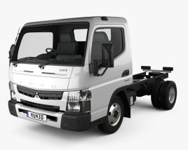 Mitsubishi Fuso Canter Wide 单人驾驶室 底盘驾驶室卡车 L1 2019 3D模型