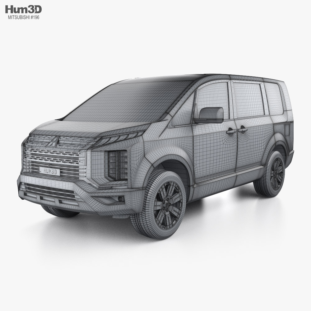 Mitsubishi Delica D5 2024 3D model - Download Vehicles on