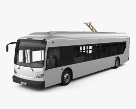 New Flyer Xcelsior Electric Bus 2016 3D model