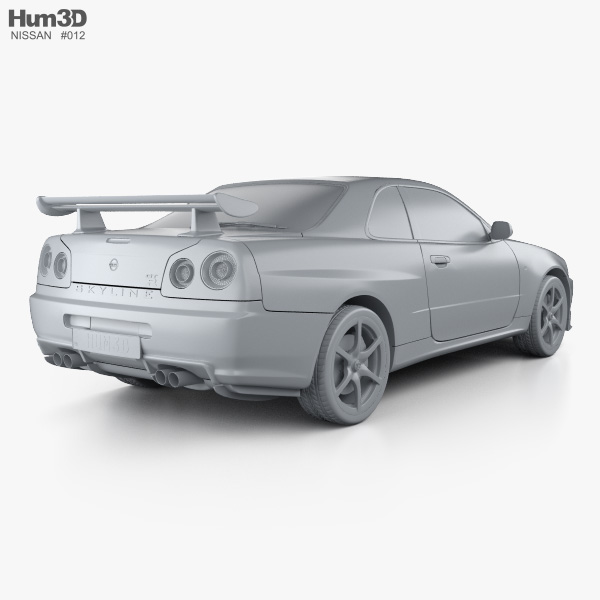 Fichier STL Modèle réduit de voiture Nissan Skyline GTR R34 (1999)  🚗・Modèle imprimable en 3D à télécharger・Cults