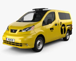Nissan NV200 New York Такси 2016 3D модель