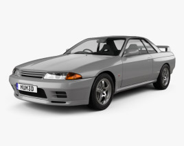 Nissan Skyline (R32) GT-R coupe 1991 3D model