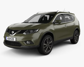 Nissan Rogue with HQ interior 2020 3D model