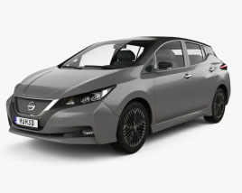 Nissan Leaf 2024 3D 모델 