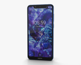 Nokia 5.1 Plus Baltic Sea Blue 3D model