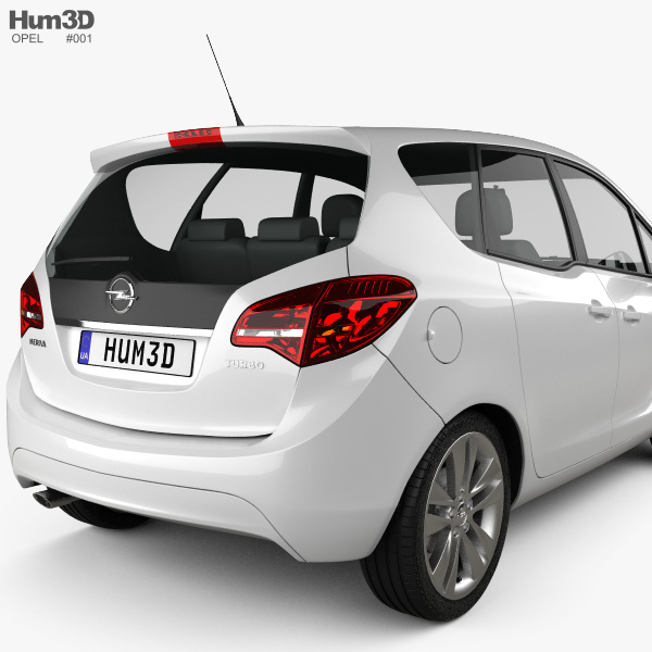 Opel Meriva (B) 2013 3D Model $149 - .max .obj .ma .lwo .fbx .c4d .3ds -  Free3D