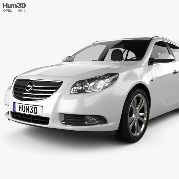 Opel Insignia Sports Tourer 2012 3D model - Download Vehicles on