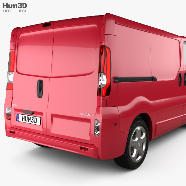 Opel Vivaro Panel Van 2014 3D model - Download Vehicles on