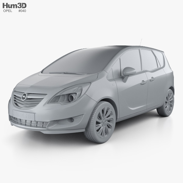 Opel Meriva (B) 2016 3D model - Download Vehicles on