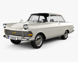 Opel Rekord (P2) 2-door sedan 1960 3D model