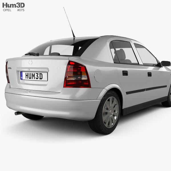 Opel Astra G liftback 2004 3D model - Download Vehicles on