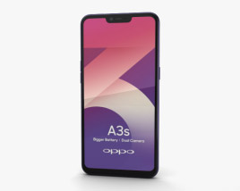 Oppo A3s Dark Purple 3D 모델 