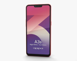 Oppo A3s Red 3D 모델 