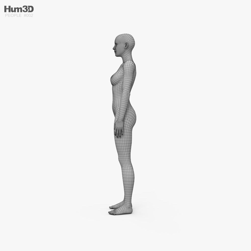 Женщина 3D модель - Скачать Персонажи на 3DModels.org