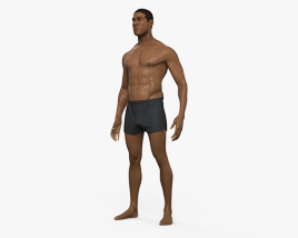 Афро-американский мужчина 3D модель