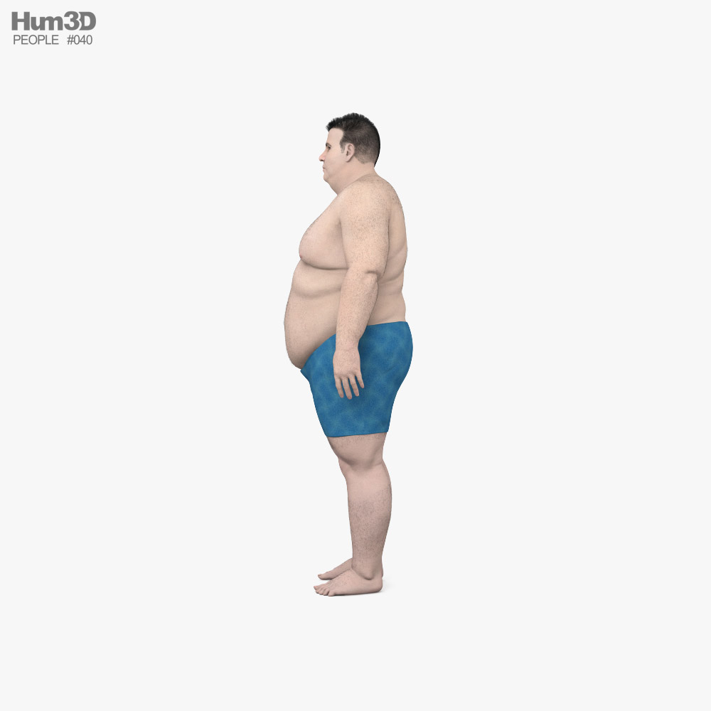 Homem Gordo Realista - Equipado Modelo 3D - TurboSquid 997738