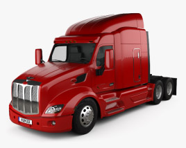 Peterbilt 579 트랙터 트럭 2014 3D 모델 