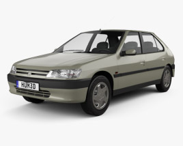 Peugeot 306 5门 掀背车 1997 3D模型