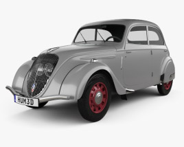 Peugeot 202 Berline 1938 3D model