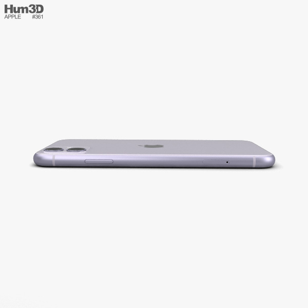 Apple iPhone 11 Purple 3D model - Download Electronics on 3DModels.org