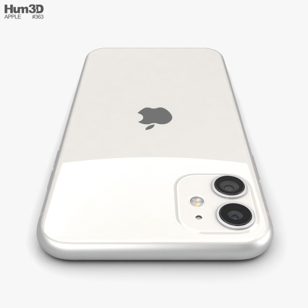 Apple iPhone 11 Blanco Modelo 3D $39 - .3ds .fbx .max .obj - Free3D