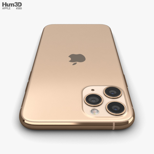 Apple iPhone 11 Pro Max Gold 3Dモデル ダウンロード
