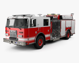 Pierce Camion de Pompiers Pumper 2015 Modèle 3D