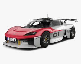 Porsche Mission R 2022 3D 모델 