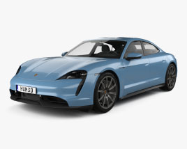 Porsche Taycan 4S 2022 Modello 3D