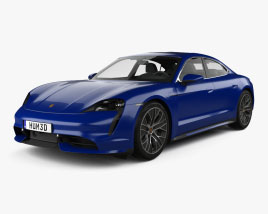 Porsche Taycan Turbo 2022 3D model