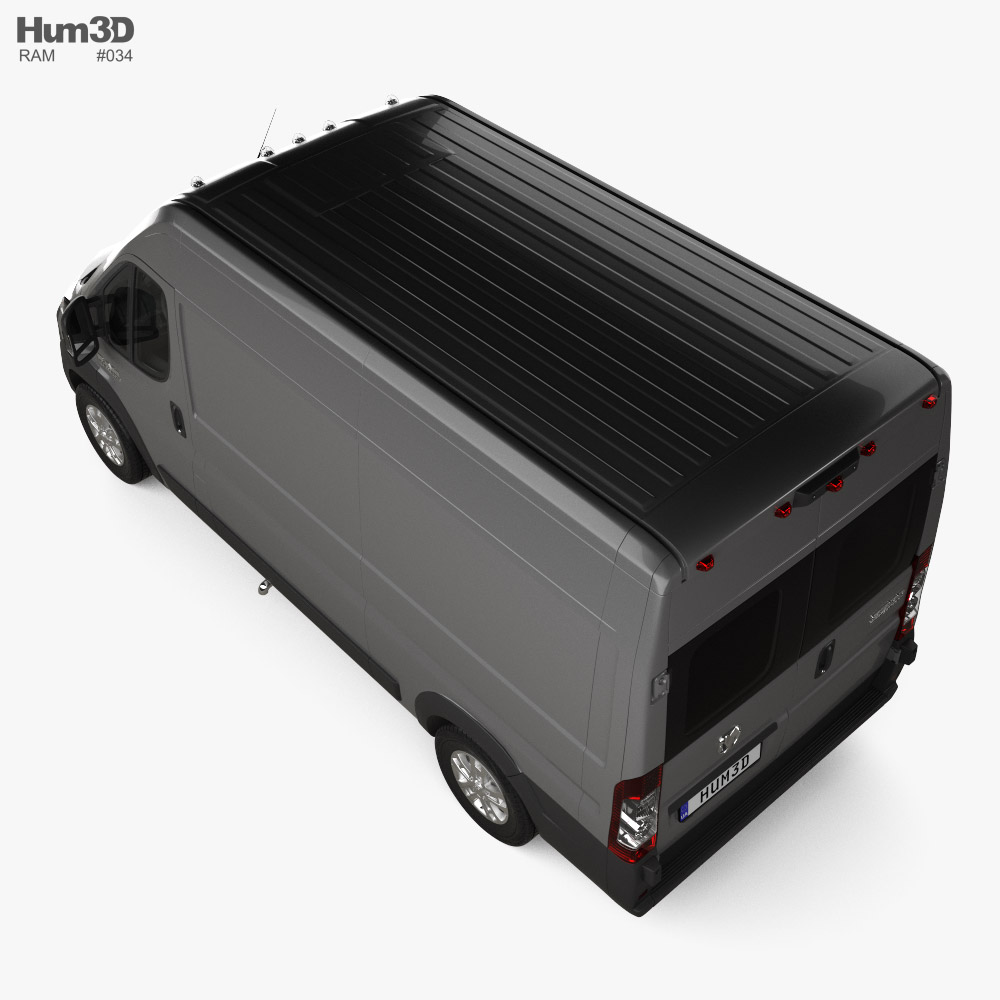 Ram ProMaster Cargo Van L2H2 2024 3D model Download Vehicles on